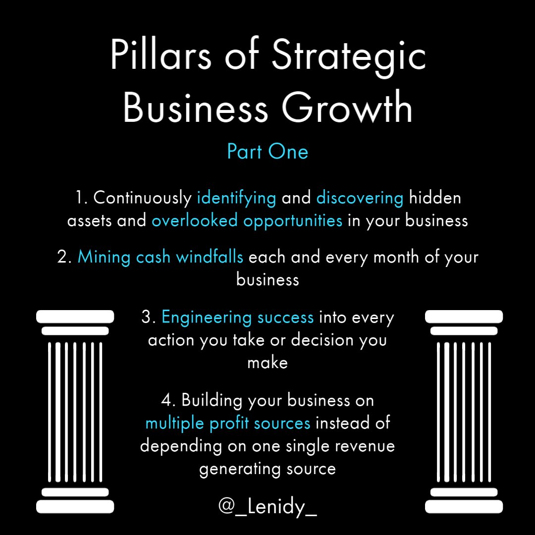 _Lenidy_'s tweet photo. The Most Important Fundamentals for Strategic Business Growth | Part One
#businessgrowth #fundamentals #pillarsofsuccess #growth #growtosuccess #getrichordietryin #businesstipsforsuccess #personalimprovement #focusongoals #businessknowledge #businessmotivational #neverquitting https://t.co/IQrE0Sfhi1