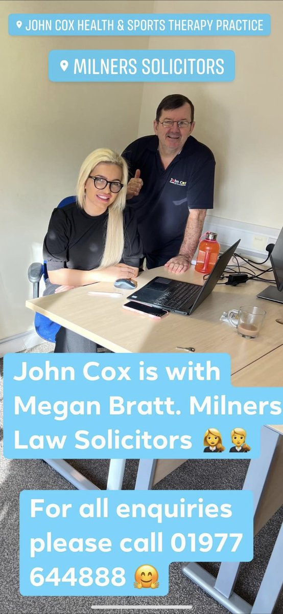 JohnCoxtherapy's tweet photo. MILNERS LAW SOLICITORS. For all aspects of law in a confidential and friendly environment 01977 644888⭐️⭐️⭐️⭐️⭐️🧑‍⚖️👩‍⚖️🤗 https://t.co/VKOxe7q38Q