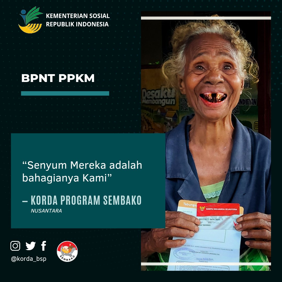SyainNaza's tweet photo. Senyum Mereka adalah Bahagianya Kami
#Korda Program Sembako

Terima Kasih Pak @jokowi https://t.co/I22pTZeQKh