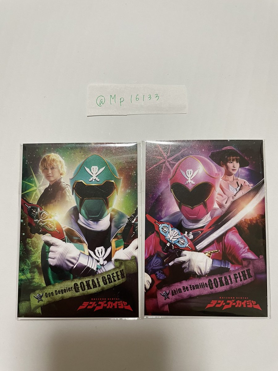 交換】 テン・ゴーカイジャー 入場特典 譲 ゴーカイグリーン/ハカセ