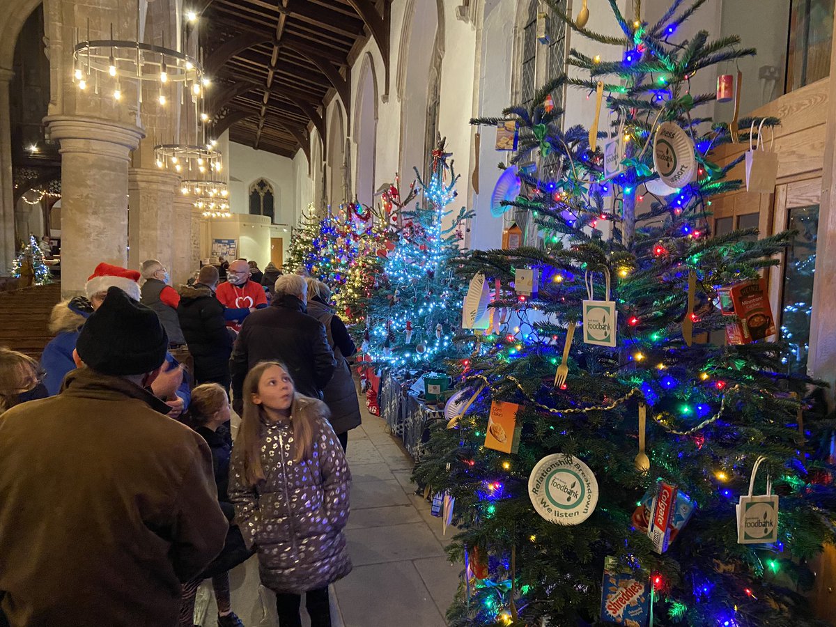 aylshamchurch's tweet photo. What a great evening at the @aylshamchurch #ChristmasTreeFestival2021! We welcomed 1500 people to see the trees &amp; support local charities &amp; groups. Thank you for following our safety procedures &amp; for patiently queuing! Do pop back if you didn’t get in, it’s open until Tues! https://t.co/ghvW8ix2uU