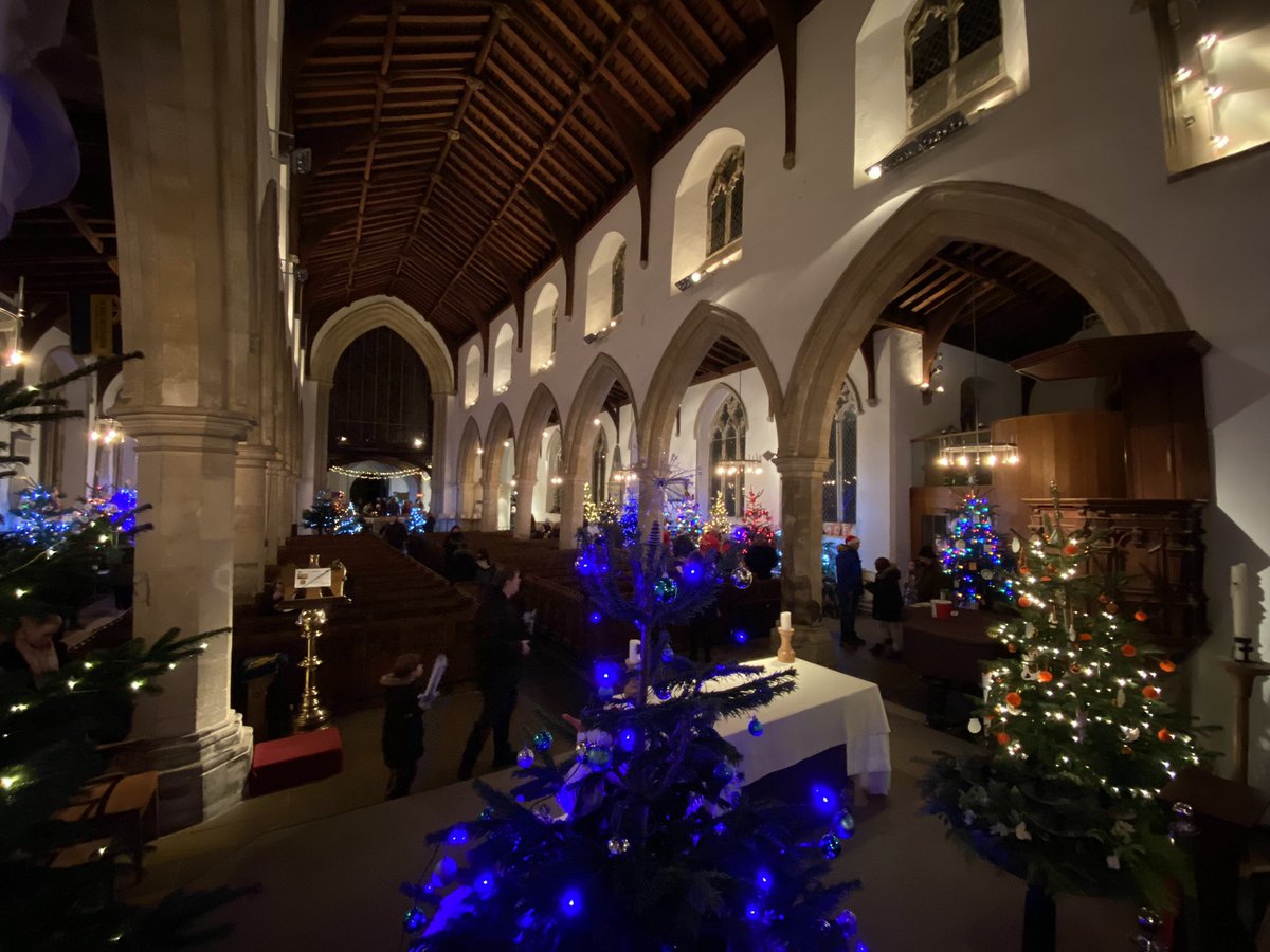 aylshamchurch's tweet photo. What a great evening at the @aylshamchurch #ChristmasTreeFestival2021! We welcomed 1500 people to see the trees &amp; support local charities &amp; groups. Thank you for following our safety procedures &amp; for patiently queuing! Do pop back if you didn’t get in, it’s open until Tues! https://t.co/ghvW8ix2uU