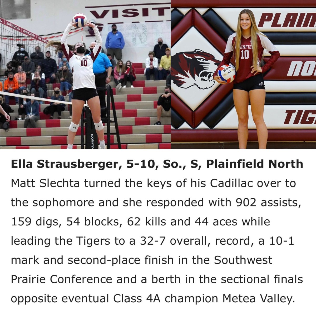 pnhsvb's tweet photo. CONGRATULATIONS to @ellawrobell Lauren Jansen &amp; Ella Strausberger on being named to the 2021 @illprepvb All-State Team‼️‼️

Ella Wrobel - First Team All-State
Lauren Jansen - Special Mention
Ella Strausberger - Special Mention

@PNHSAD @IVCAcoaches @BadgerVB @Joliet_HN https://t.co/EkSES455s3