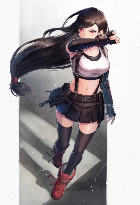 #いいニーハイの日 
ニーハイ履いたティファも好き👍 