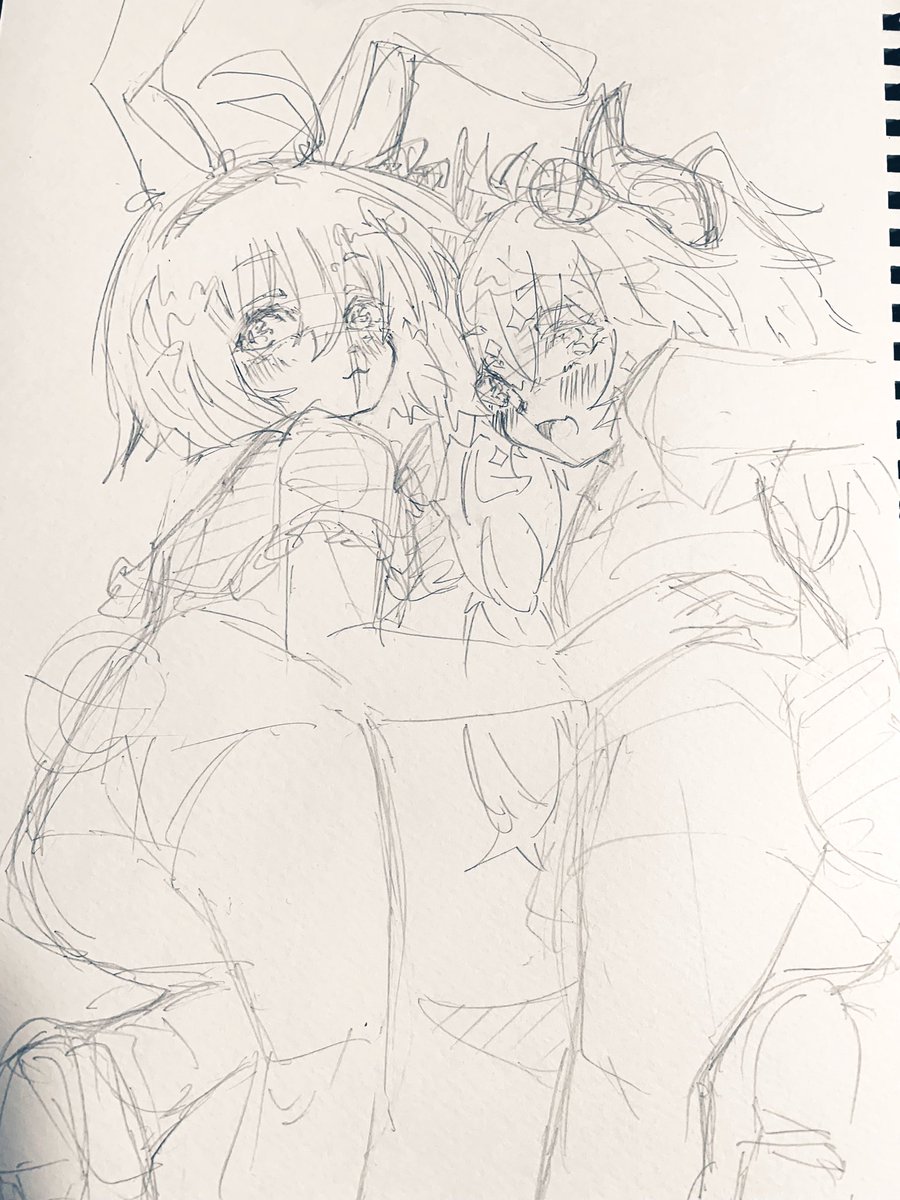 配信見ながら描きま〜₍˄·͈༝·͈˄₎◞︎ ̑̑ෆ⃛
兎々さんのふぁんあーとタグって何でしょう??
 #うさxどら 