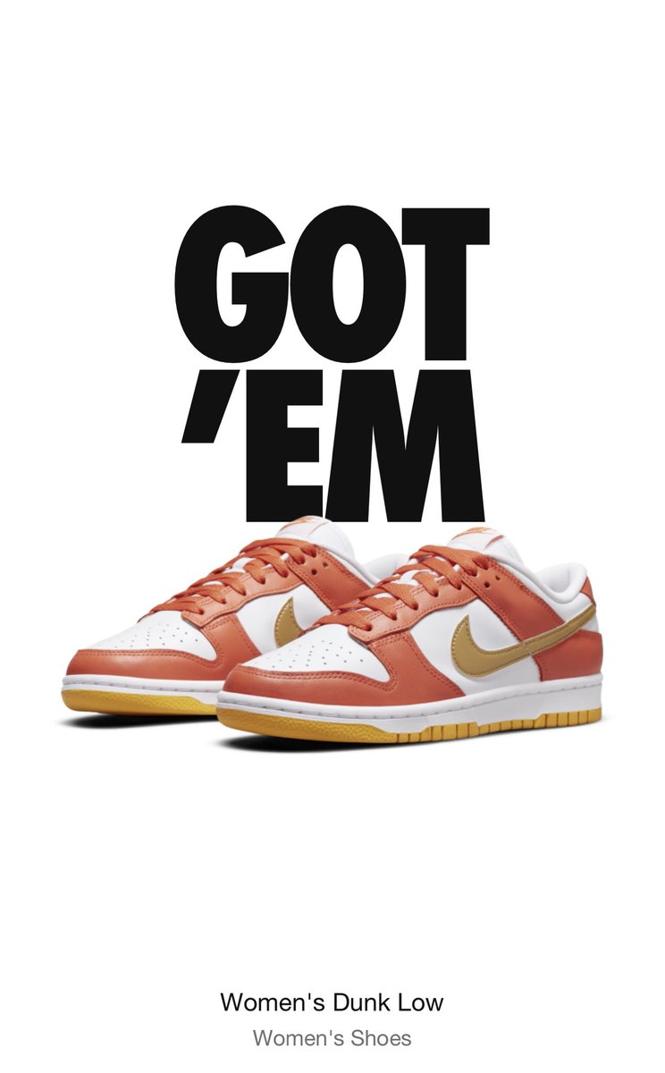 maiderings's tweet photo. Struck gold! First W on the ⁦@Nike⁩ SNKRS app! Love my new Dunks! XMas comes early! Thanks Nike! 💫 🎄 💫 https://t.co/KQCRX2X3Cu