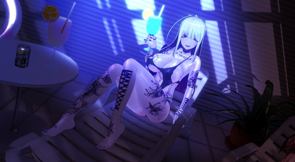 Mintlatte7's tweet photo. お題「 白髪 」

#cm3d版深夜の真剣エディット60分一本勝負
#COM3D2 https://t.co/ECOm8urH8e