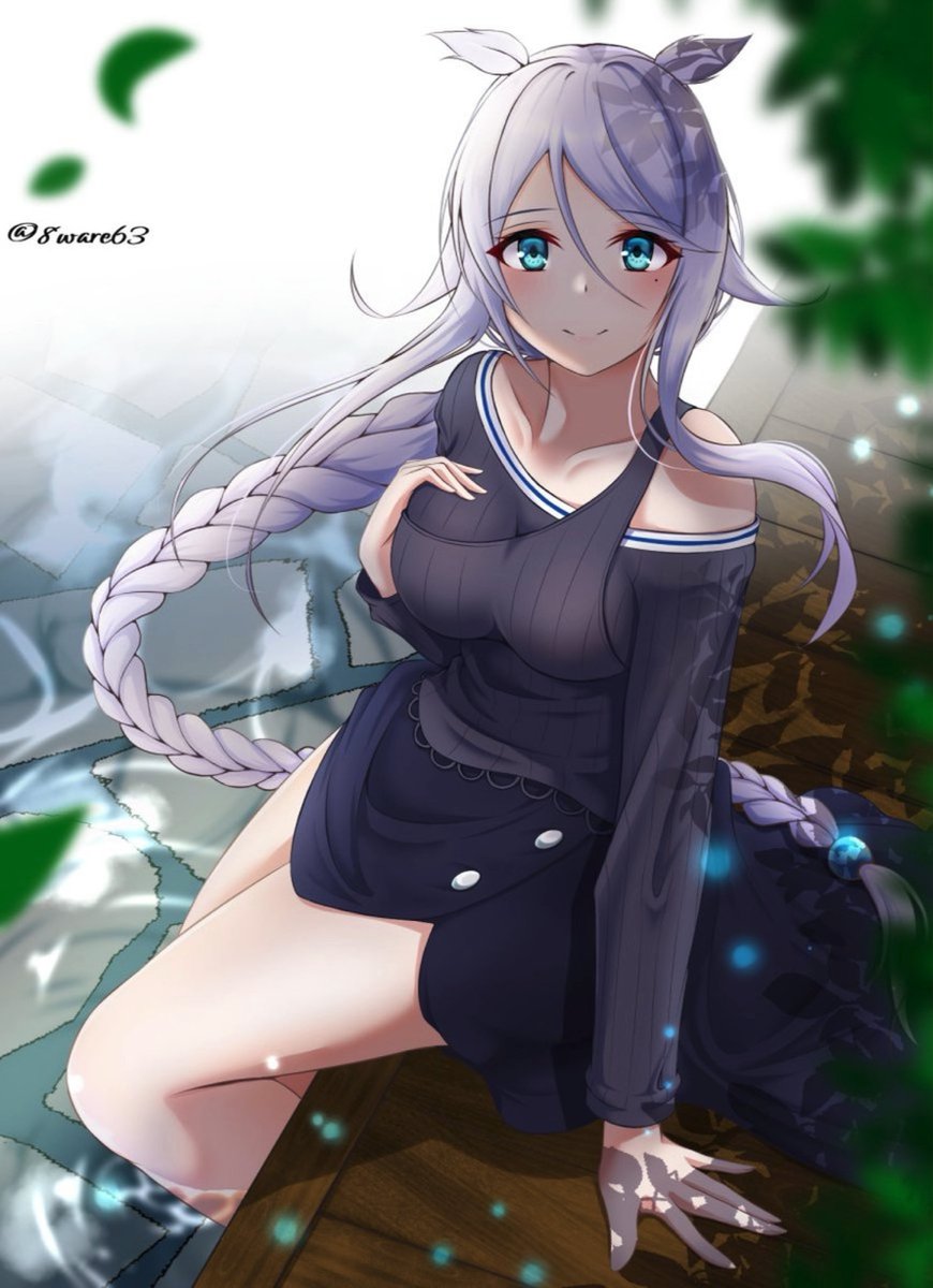 “Oh! Good morning! You slept like a rock~. . . I couldn’t wake you at all~!”

The knight turned back to the reader who’d walked out of the knights home.