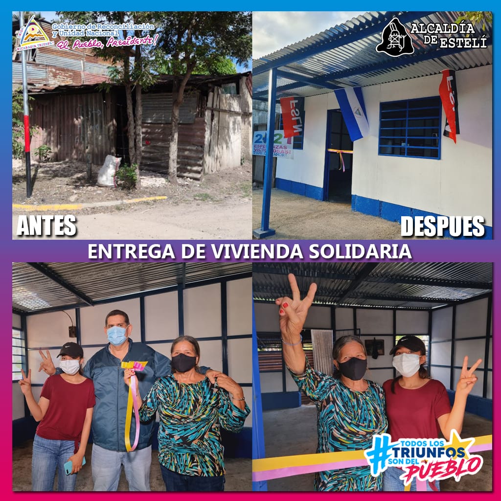 Entrega 5 de las 60 viviendas solidarias dignas y seguras que se construyen para familias de situación de emergencia social.
El Gobierno del Comandante Daniel y la Compañera Rosario garantizan mejores condiciones de vida para las familias.
#EsteliEnVictorias 
#UnidosEnVictorias