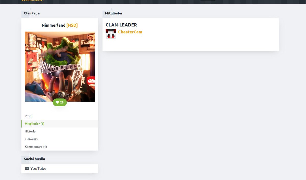 Nimmerland wurde gerade von einem Spieler Namens "CheaterCem" gescammt. Er ist als Leader beigetreten und ihn hat keiner promotet/invite! Er hat uns alle gekickt... beweis Video uns screen folgt
Kann und jemand helfen?
Wäre schade um einen bekannten Clan mit über 3k wins