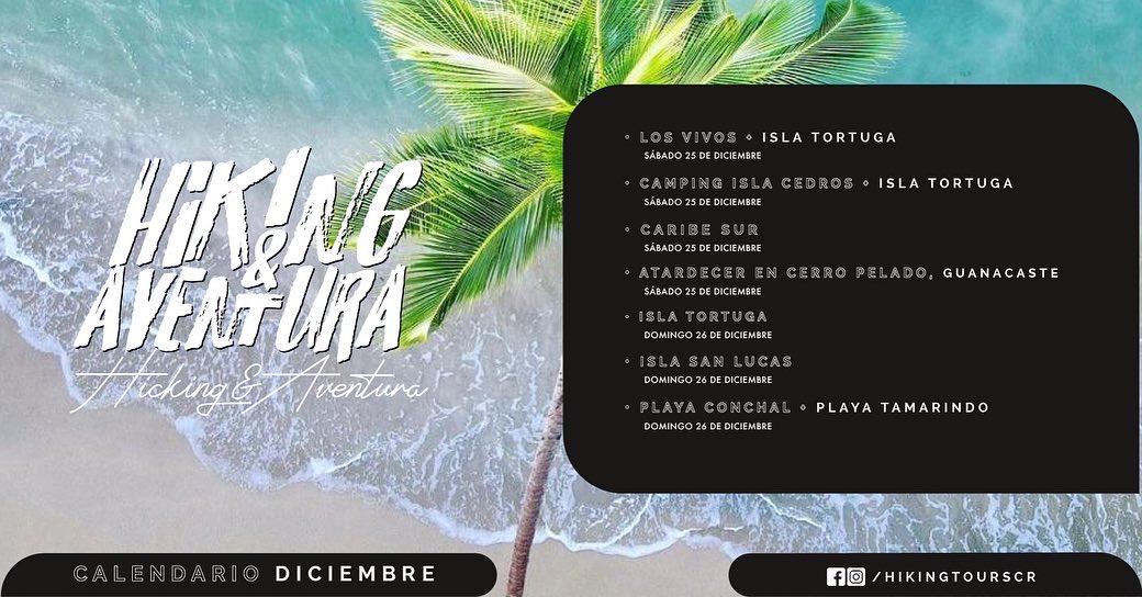 ¡Llegó diciembre!💥🤩

📲 bit.ly/hikingaventura

#hikingtourscr