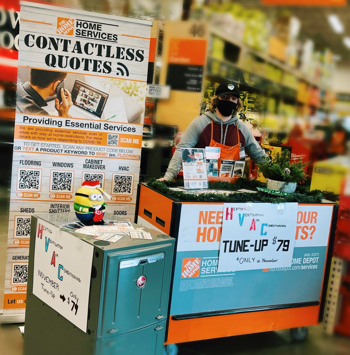MAKatTHEDEPOT's tweet photo. Got the focus on HVAC while we still have this great tune-up SPECIAL🙌🏼 @JOakleyTHD @JohnnyTBush @westons2310 @THDRyanS @mjgolf74 @HDMarthaMendoza https://t.co/t2p6R6wXhy