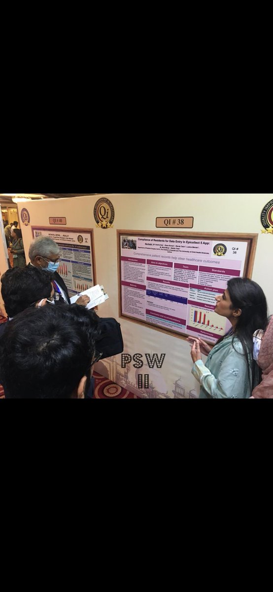 paeds_2's tweet photo. 1st International Hybrib Conference on Quality Improvement in Helthcare 2021. QiHCon2021
Dr Rija Khalid presented poster presentation on the title of " Compliance of Residents for Epicollect5 Entries"
#psw2 #qihcon https://t.co/F2ZRq007Mu