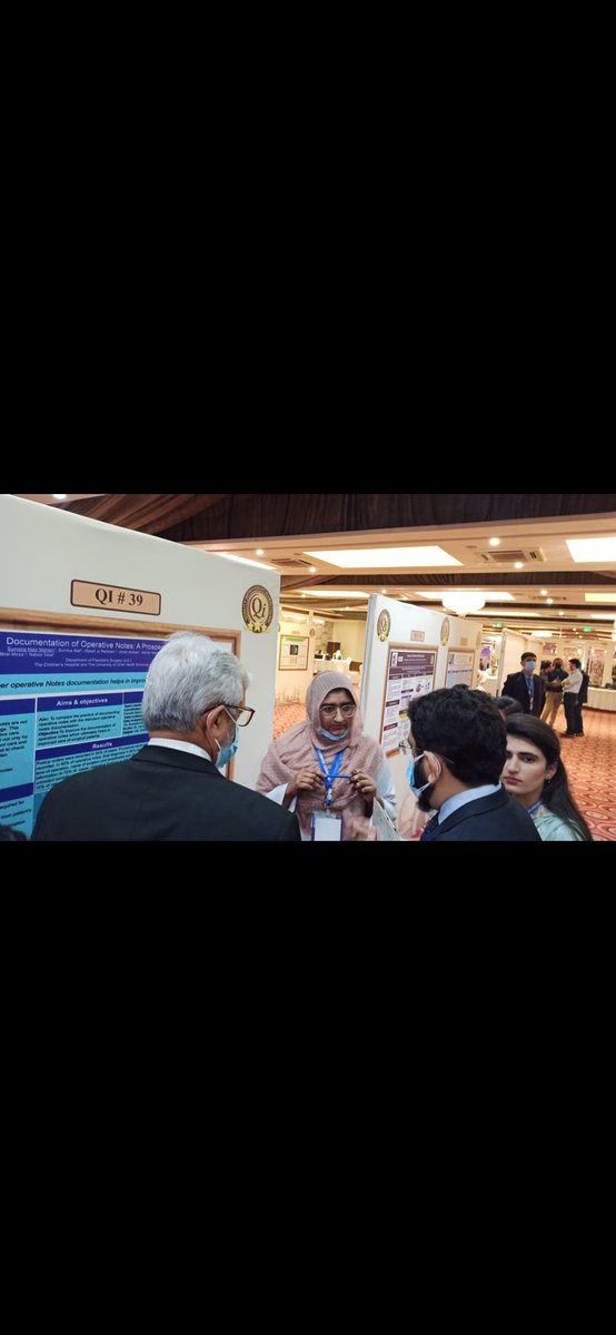 paeds_2's tweet photo. 1st International Hybrib Conference on Quality Improvement in Helthcare 2021. QiHCon2021
Dr Sumaira Maham Noor presented poster presentation on the title of " Documentation of Operation Notes : A Prospective Audit"
#psw2 #qihcon https://t.co/lXmM2Qevx7