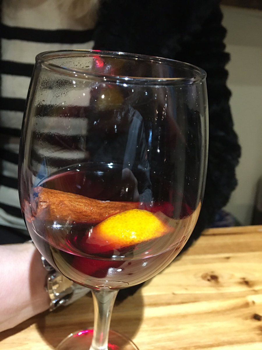 Ellis_Good's tweet photo. @Alredster has had her first mulled wine 🍷 of the year ! At #odeli in #otley https://t.co/G0hzkR0TzL