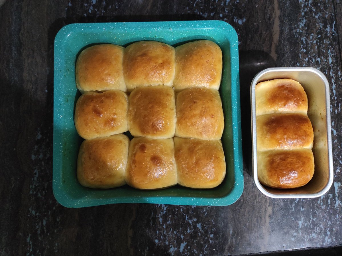 Made Shokupan pavs, Shokupan burger buns, Cheese bun, Masala egg bun and a ...