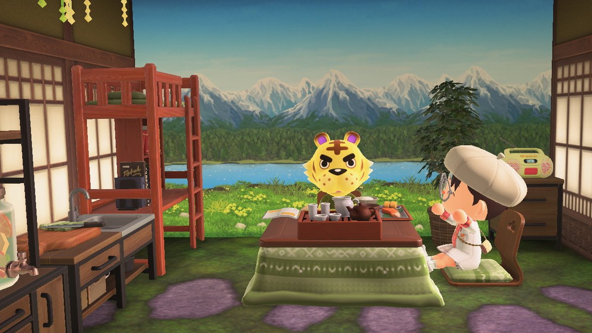 CremeCiel's tweet photo. From the start until now, first resident. Tybalt finally has his dream home. #sellingparadise #AnimalCrossing #ACNH #NintendoSwitch https://t.co/abPRr8Jpur