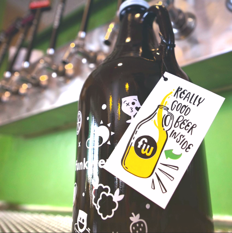 Happy Small Business Saturday! Swing by our taproom for some really good beer...and some really good gifts for the beer lovers in your life. One classic combo is a Funkwerks Gift Card and 32oz refillable Growler. What better way to bring Funkwerks home for the holidays?⁠