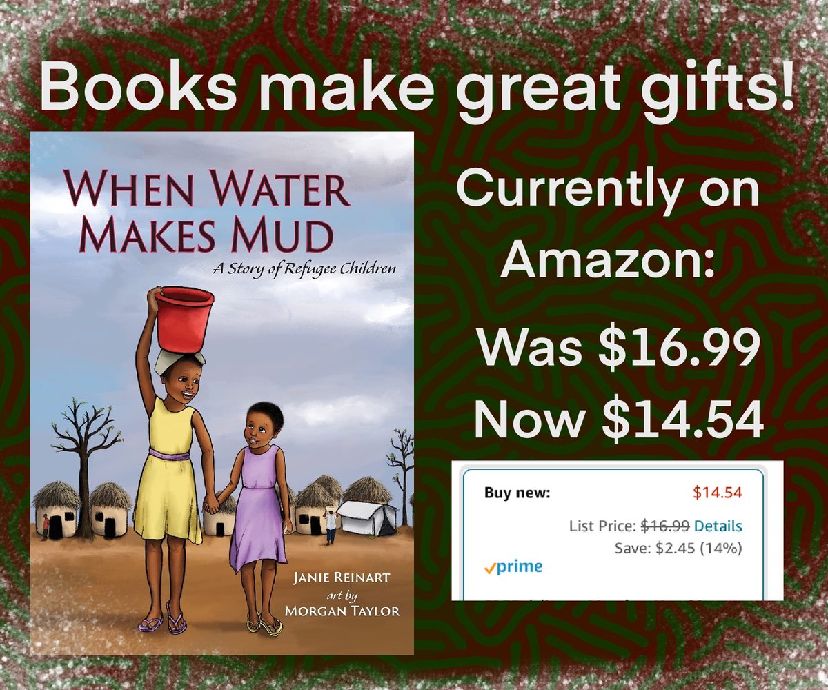 matillustration's tweet photo. Books make great gifts! When Water Makes Mud: A Story of Refugee Children is now on sale on Amazon for $14.54!
https://t.co/Il14Icb5ay
@smile73777 @BlueWhalePress 
#kidlit #illustration #childrensbooks #shopsmall https://t.co/CW79yvzkr0