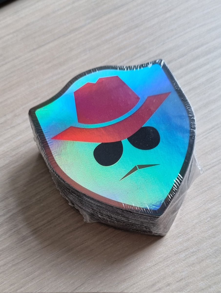 DijkmanRogier's tweet photo. @AzureCrazy @Pixel_Robots Mememe,
I'll get you some #SecureHats holographic stickers https://t.co/iJf51qyo4t