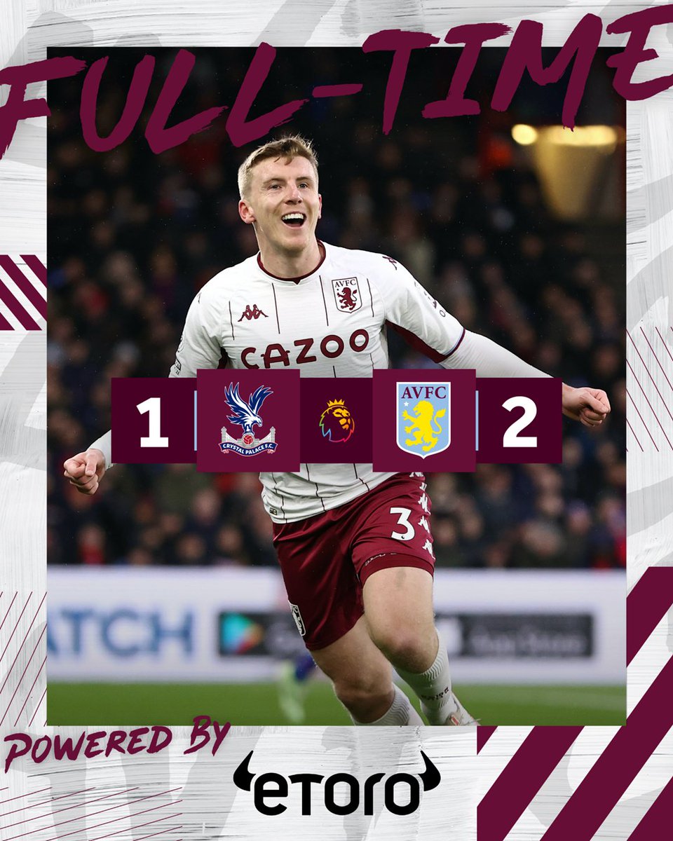 AstonVilla's tweet photo. Back-to-back wins. ✅

𝗨𝗣 𝗧𝗛𝗘 𝗩𝗜𝗟𝗟𝗔! 😍 #CRYAVL https://t.co/5weD7MKun8