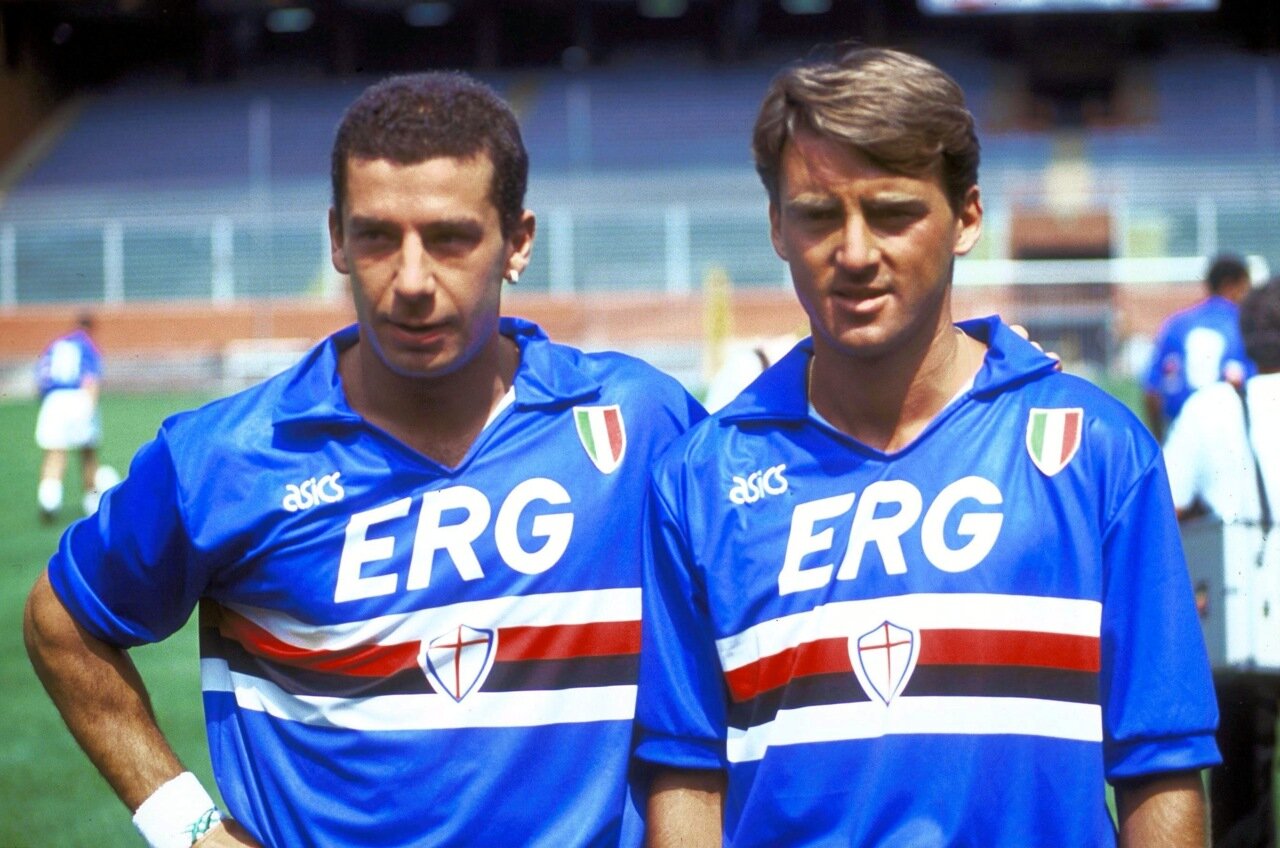 Happy Birthday Roberto Mancini   Here he is with Vialli back in their Sampdoria days 