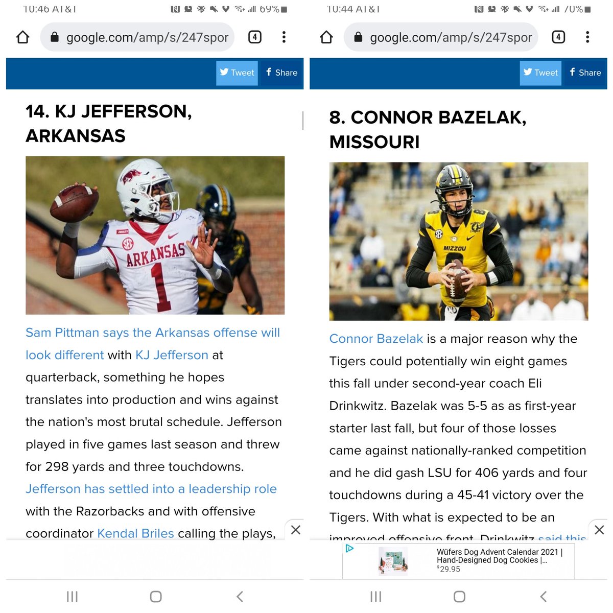Never forget when @247Sports ranked KJ Jefferson as the worst QB in the SEC. Some notable names ahead of him include Ken Seals, Max Johnson, Emory Jones, Luke Doty, Joe Milton and....you guessed it, that same amazing Connor Bazelak we saw yesterday. 
https://t.co/GL0tMVpf8w https://t.co/laWs6NH3na