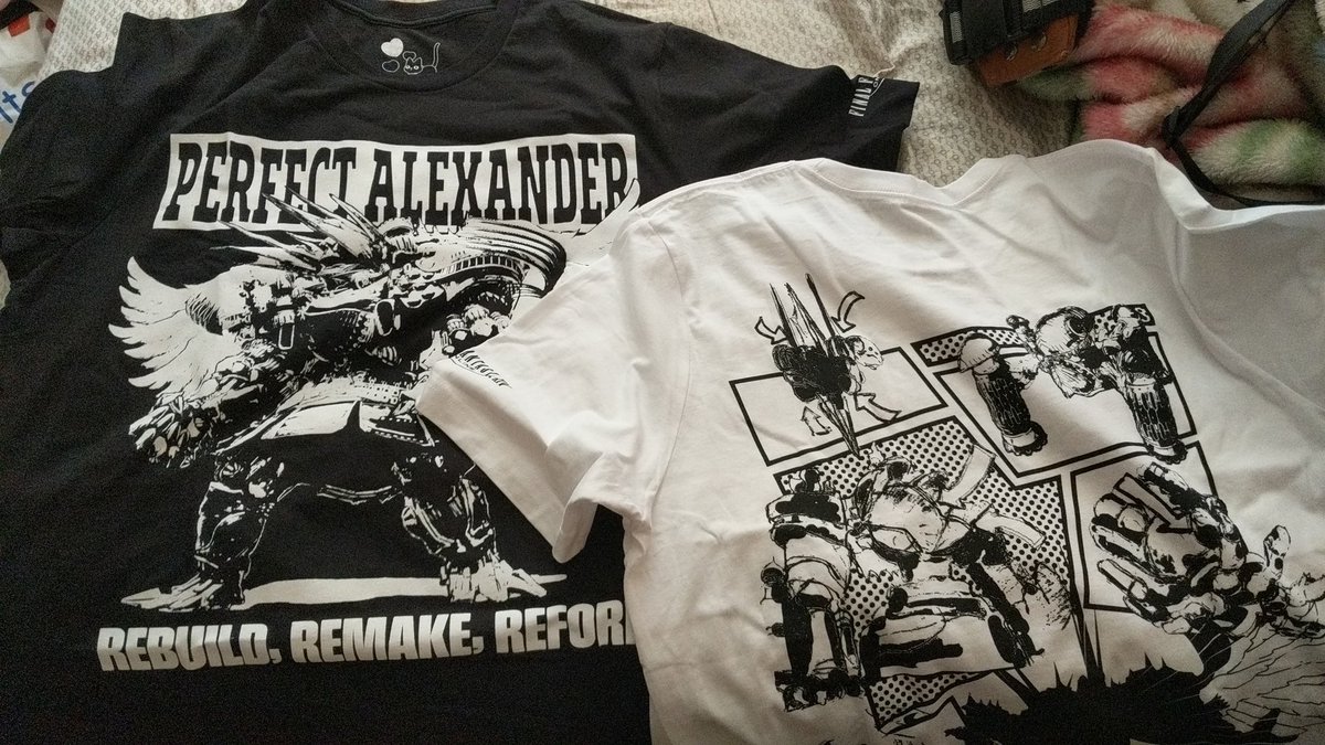 Kenshin_Asakura's tweet photo. Excited that my Perfect Alexander shirt came in, got both versions
#FinalFantasyXIV #PerfectAlexander https://t.co/37vWo1s6W6