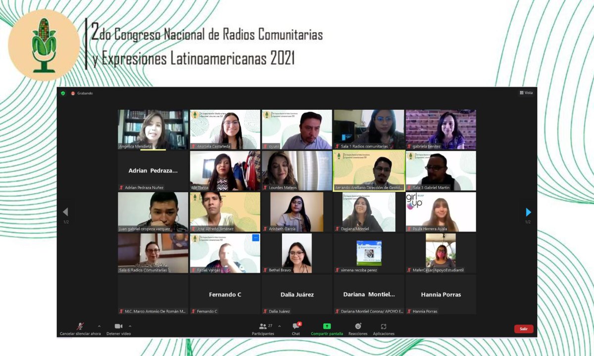 Gracias nuevamente a todos y cada uno de los participantes de este 2do Congreso Nacional de Radios Comunitarias y Expresiones Latinoamericanas 2021. ¡Los esperamos el próximo año! ✨🥳