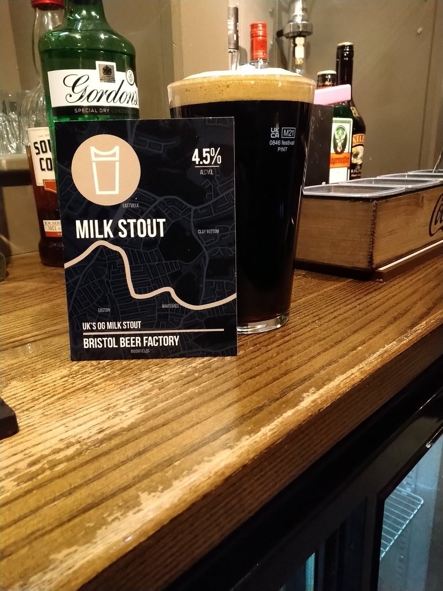 DinneywicksInn's tweet photo. The fantastic @BrisBeerFactory Milk Stout joins our Cask ale taps tonight, along with @Cotswoldlion Golden Fleece #Goodbeer #Goodbrewery #GoodPub #Goodbreweries #Gloucestershire https://t.co/sssXBPuxr1