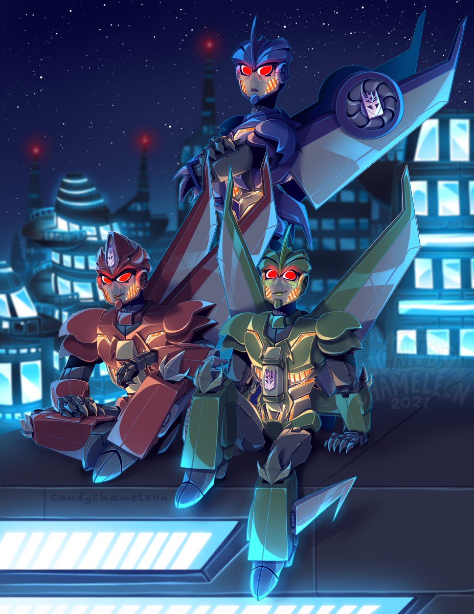 candychameleons's tweet photo. here's my full piece for @TfocZine !! :D  and of course i HAD to draw my three main girls for it!!  thank you for having me as part of this zine! ✨ https://t.co/JkKqaYEpBK