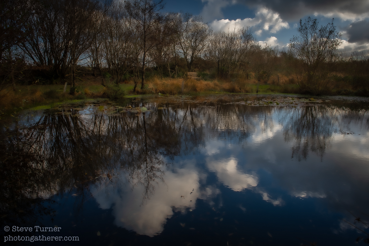 photon_gatherer's tweet photo. It's bitterly cold, and still rather windy in the garden today. Here's a photograph of stormy clouds over the pond #landscapephotography #landscape #coluds #reflections #November #Corot #Miro #design #form #beauty @bbcweather https://t.co/eArhngOStA