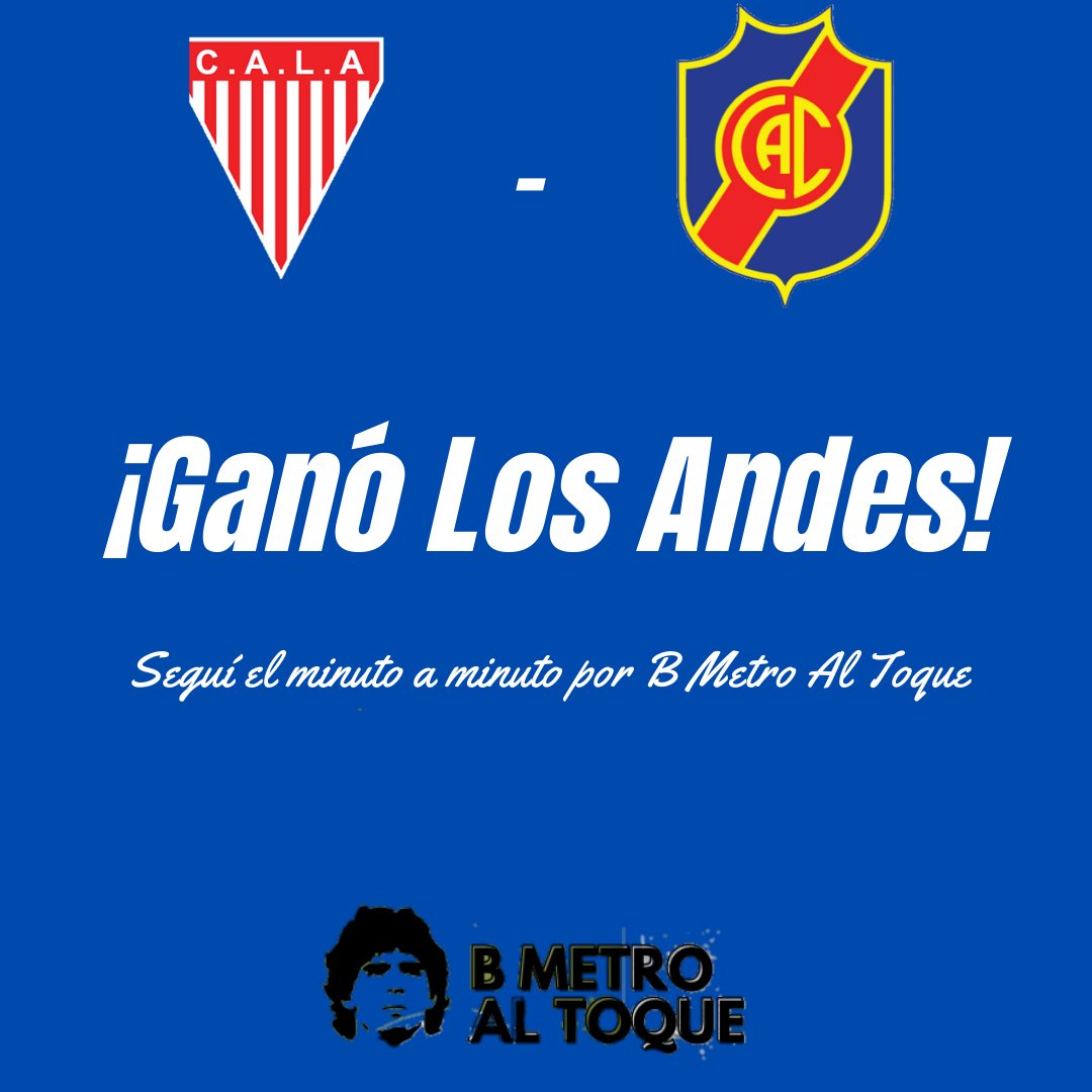bmetroaltoque's tweet photo. ¡GANO #LOSANDES! 

Con gol de Ortegoza, derrotó 1-0 a #Colegiales y se quedó con la ida de las semifinales del reducido. https://t.co/zZuWADHz6J