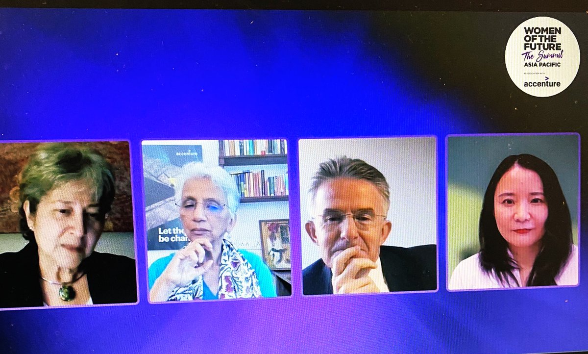 VickiTreadell's tweet photo. 1/3 - Amongst last week’s highlights, the privilege of facilitating a conversation with @rekha_m_menon @accenture #johnflint @UKInfraBank & #ZhuXiaojingChristina @WalmartInc for #WOF2021.
Great #leadership lessons, all the more powerful with honest personal insights. Thank you. https://t.co/mQGOW7Fvbj