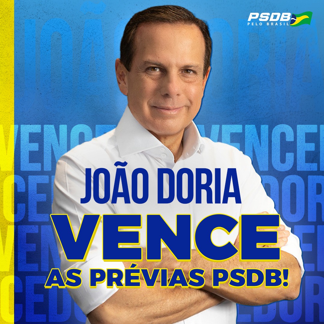 Doria fala em 'meu PSDB', diz que sigla mudará e prega aliança com