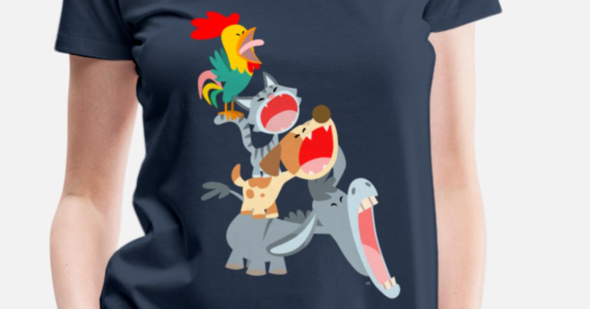 'Bremen Town Musicians by Cheerful Madness!!' Women's Premium T-Shirt | Spreadshirt spreadshirt.co.uk/shop/design/br… #tshirts #brementownmusicians #cheerfulmadness #spreadshirt #kawaii