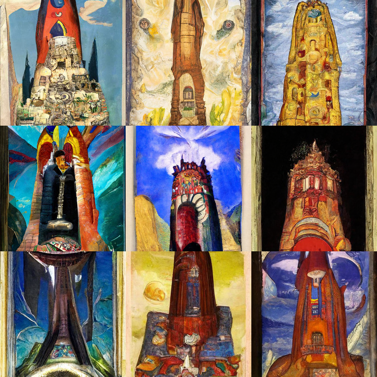 RiversHaveWings's tweet photo. a surreal wizards' tower by Diego Rivera https://t.co/Mo0LSHz4T2