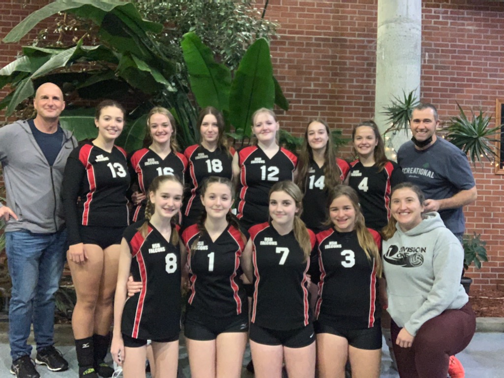Good luck to our grade 9 girls volleyball team competing in the regionals this weekend. Let's go Falcons!!! <a href="/HolySpiritHS/">Holy Spirit High</a> 🏐🏐🏐
