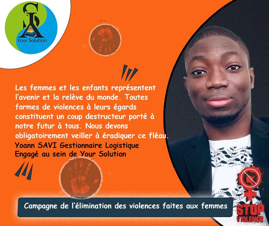 🛑🛑🛑
#YourSolution place l'élimination des violences faites aux femmes au cœur de ses actions car les répercussions de ces violences sur la #santé #mentale sont énormes.

#Orangerlemonde 
#stopviolencesfaitesauxfemmes 
#16DaysOfActivism