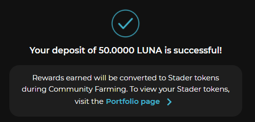 crypto_slaw's tweet photo. #CantStopStaking my $LUNA with @staderlabs #LUNAtics https://t.co/Q5r21d7zwl