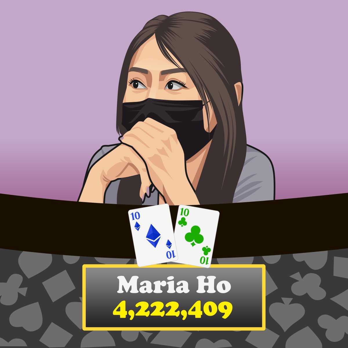 Inspired by the one and only <a href="/MariaHo/">Maria Ho</a> , who comes in 5th on the female all time money list.
#pokerlegendsnft