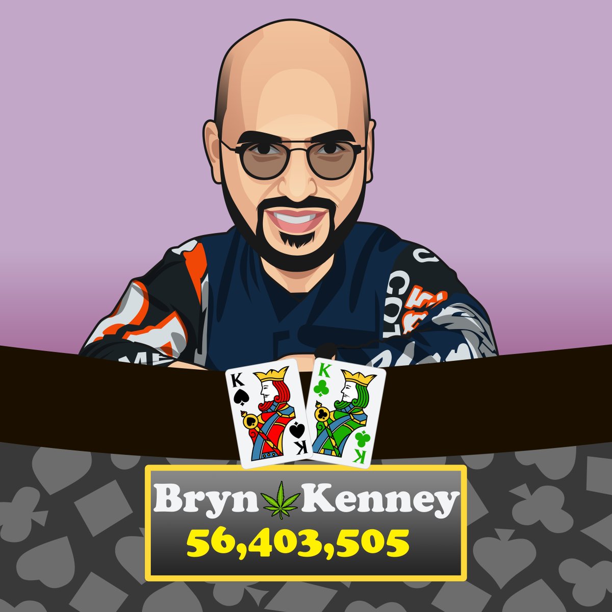 Inspired by <a href="/BrynKenney/">Bryn Kenney</a> . King of the hill, current Number 1 on the All Time Money List!💸
#pokerlegendsnft