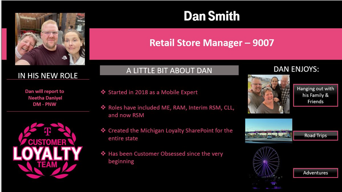 Well gang, it’s time I make a huge announcement! I GOT THE JOB!! Your boy has been promoted to RSM in the PNW!! I am so excited!!! #PNW #OneTeam #MagentaMagic
