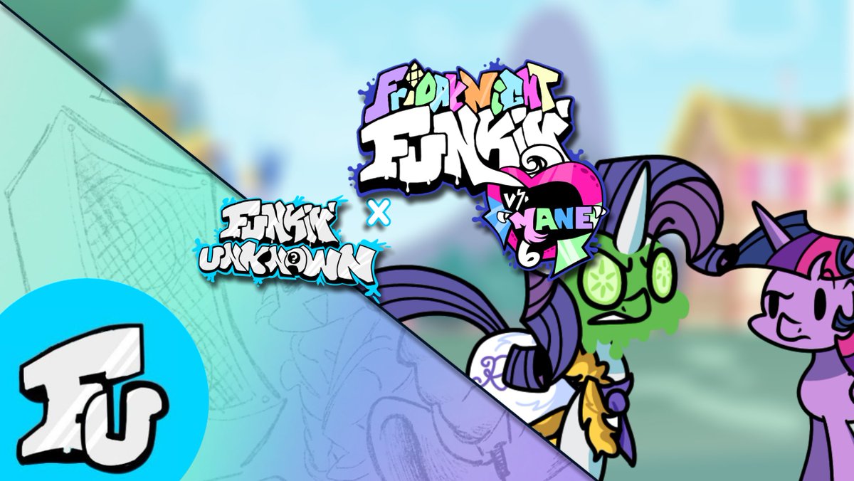 FnfUnknown's tweet photo. Clap your hooves if your ready to battle your favorite ponies in the all new Vs Mane Six mod.
Now for the 2nd time in the Funkin' Unknown
(Maybe they'll have a trailer this timeWinking face)
Mod Submitted by @Celestiger

#FNFunknown #Funknown #FNF #mylittlepony https://t.co/Yulo8ExwFU