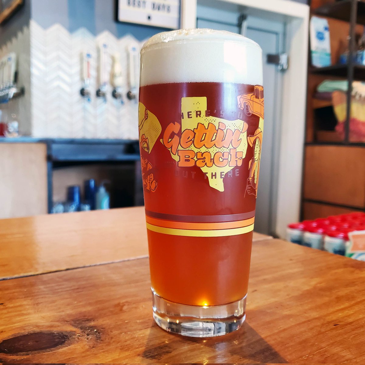 Here’s to #GettinBackOutTX! Swing by today for  #SmallBizSat &amp; pick up one of these limited edition glasses. Each glass purchased at Blue Owl includes four pours of beer on-site or to-go!

A portion of proceeds from each supports our friends at @Txcraftbrewers.