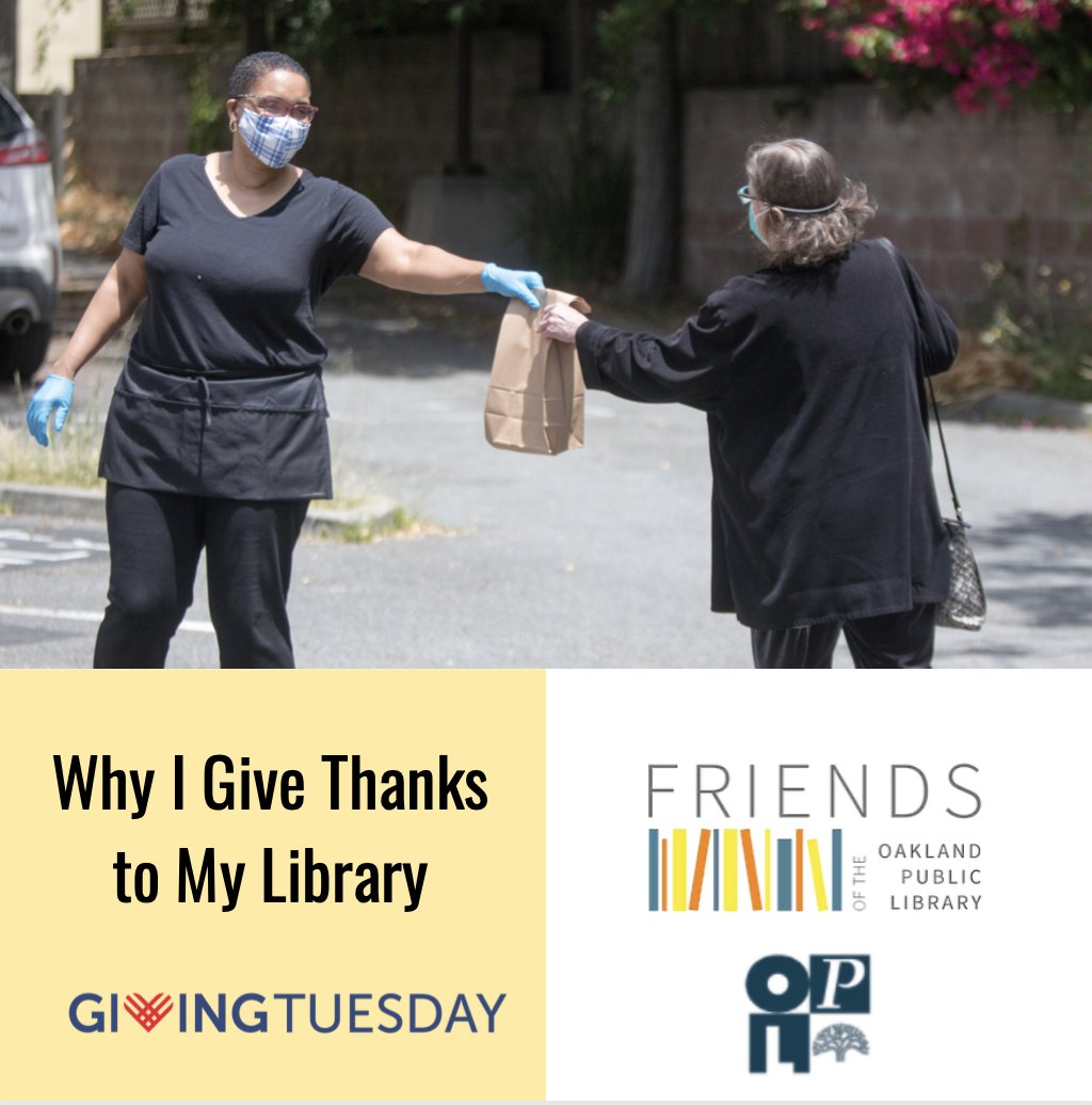 FOPL_Bookmark's tweet photo. Why I give thanks to @oaklibrary this year. Join the @FOPL_Bookmark in gratitude! #GivingTuesday https://t.co/P0mh3dhMpg https://t.co/EPSWilmiYQ