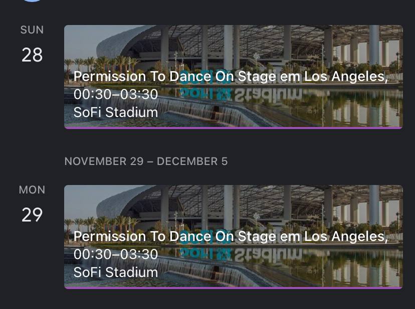 BTSNewsBrasil's tweet photo. 📍 Para quem está na dúvida dos dias e horários do PTD em LA, confiram nossa agenda. Nela marcamos o horário e os dias que vão ocorrer os show e Soundchecks.

Aproveite e sincronize nosso calendário em sua agenda Google!!
🔗 https://t.co/KCc4BdUHch

@BTS_twt #BTS https://t.co/SqskwgcSVt