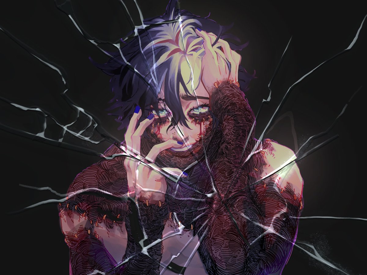 cryopodsq's tweet image. your roots are showing, touya