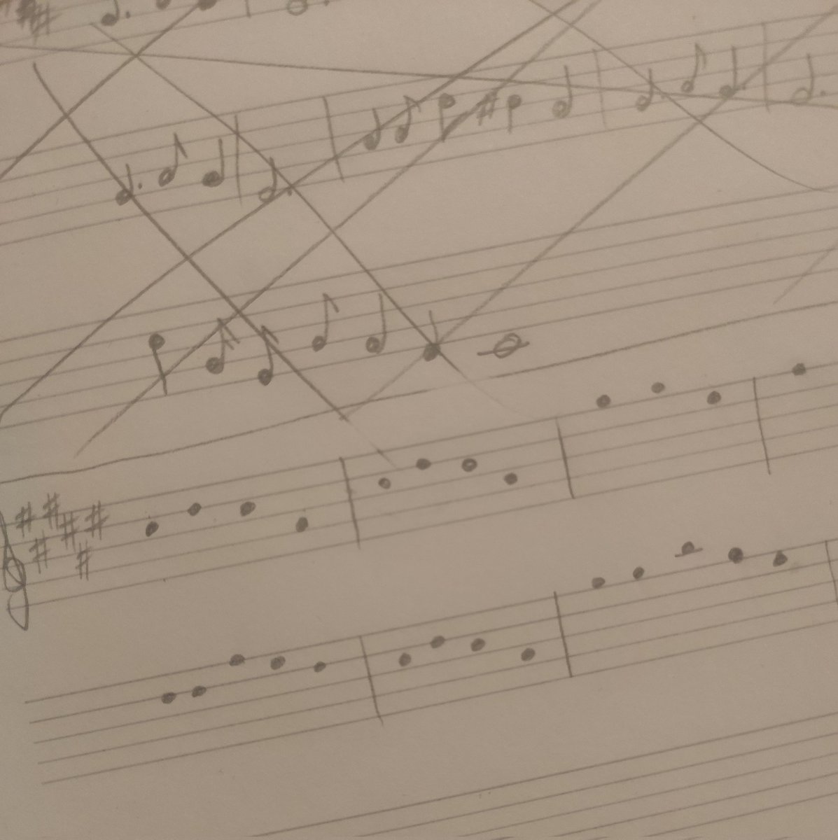 miss_fthomas's tweet photo. Haven't transposed in years....it shows... ㅠㅠ 
#songwriting #music https://t.co/o0Da6dtfw0