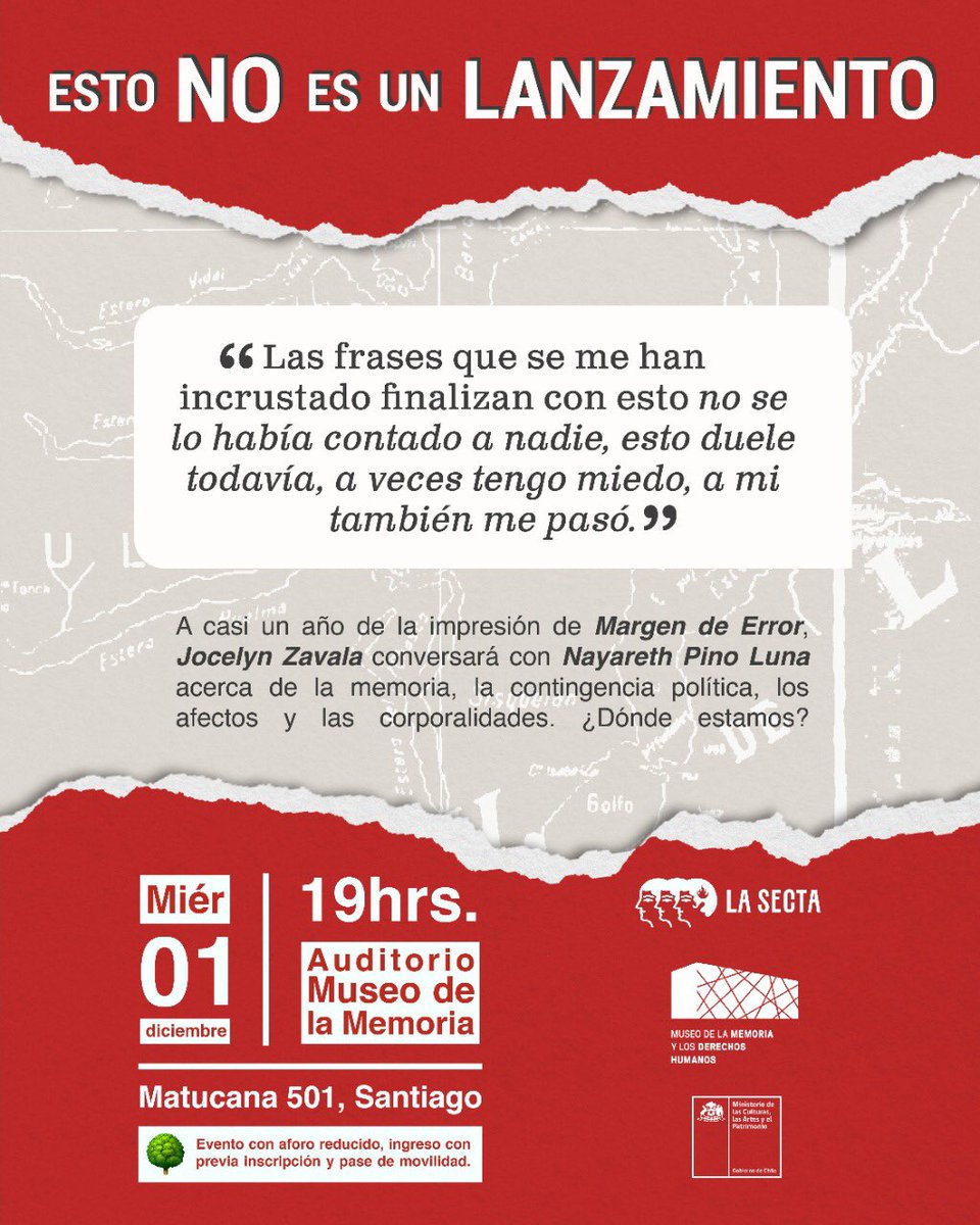 lasectaed's tweet photo. Nos vemos el 1 de diciembre con @JOCESORA y @pinaluna_ en @MuseoMemoriaCL ❤️‍🔥 
Son pocos cupos, inscríbete aquí 🏃🏻‍♀️https://t.co/wIiMmxj7gF https://t.co/Kc3uox8J2k